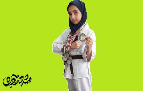 مهدیه شیری با 30مدال رنگارنگ، مقام اول آسیایی را در ورزش کاراته دارد
