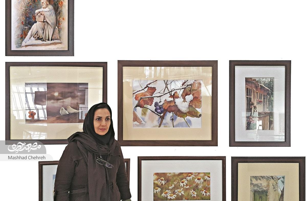 نقش «نگاه» یک مادر روی تابلو نقاشی