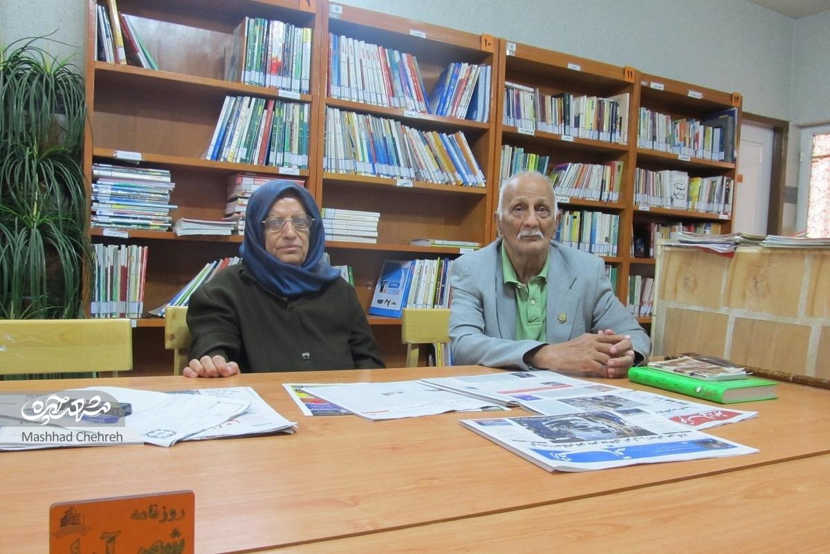کتابخوان هشتادساله محله جاهدشهر