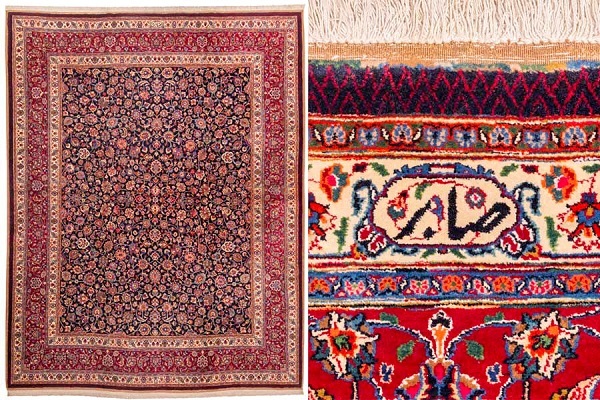 قالی مشهد؛ گره تار تُرکی با رج‌های فارسی