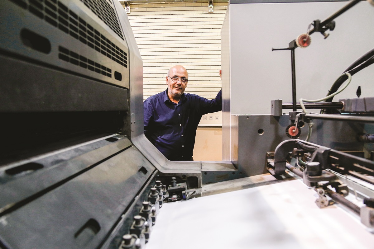 عاشق بوی مرکب و دستگاه چاپ