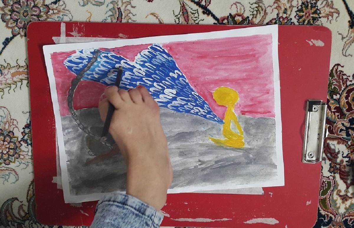 آیلر دارابی از معلولیت تا بالندگی در نقاشی آیلر دارابی از معلولیت تا بالندگی در نقاشی