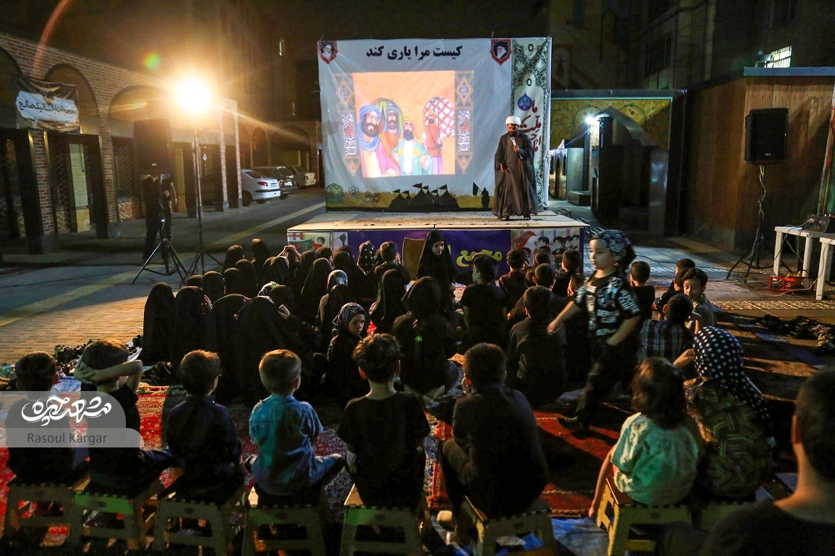 ۱۲ شب عزاداری و پرده‌خوانی وقایع کربلا در حسینیه کودک هیئت احیاگران غدیر