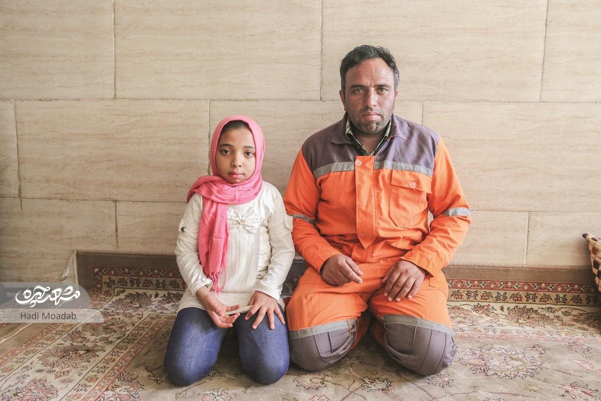 ماجرای پاکبان بولوار شاهنامه و بیماری نادر دخترش