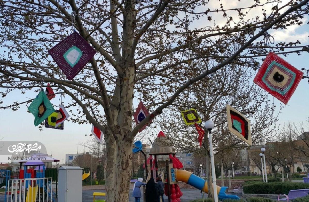 محله آرایی با بافتنی مردمی محله آرایی با بافتنی مردمی