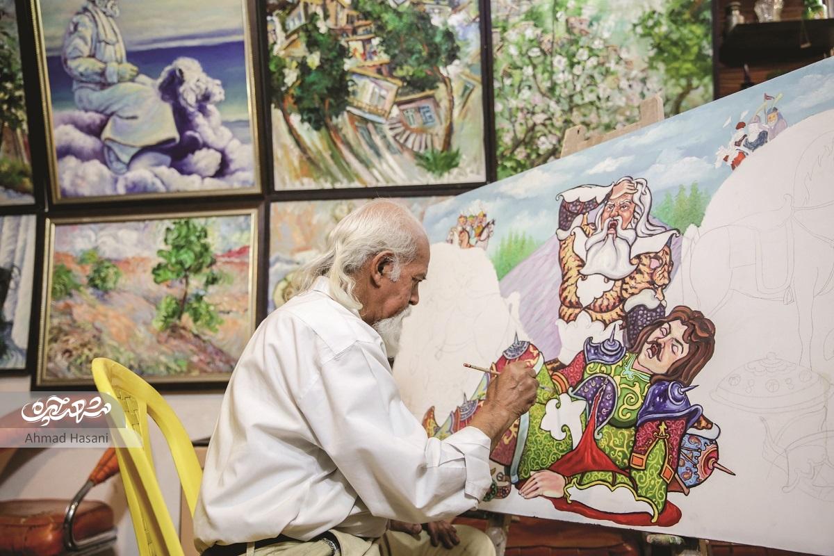 نقاش خاطرات دور ارگ نقاش خاطرات دور ارگ