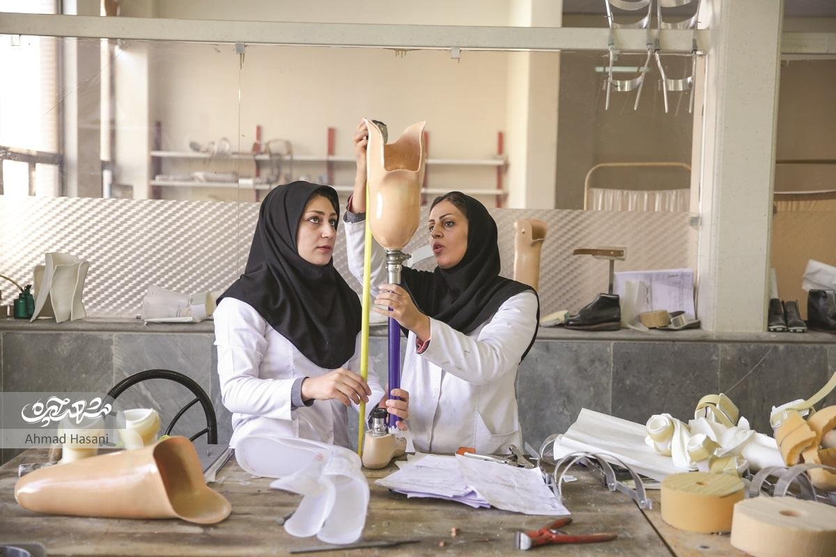 ساخت اندام مصنوعی در مرکز توان‌بخشی