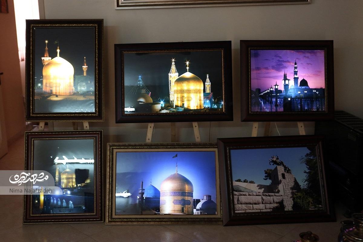 نگارخانهای با بیش از ۳۰ هزارعکس از حرم مطهر رضوی در منزل محمدرضا لطفی نگارخانهای با بیش از ۳۰ هزارعکس از حرم مطهر رضوی در منزل محمدرضا لطفی