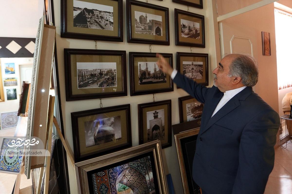 نگارخانهای با بیش از ۳۰ هزارعکس از حرم مطهر رضوی در منزل محمدرضا لطفی نگارخانهای با بیش از ۳۰ هزارعکس از حرم مطهر رضوی در منزل محمدرضا لطفی