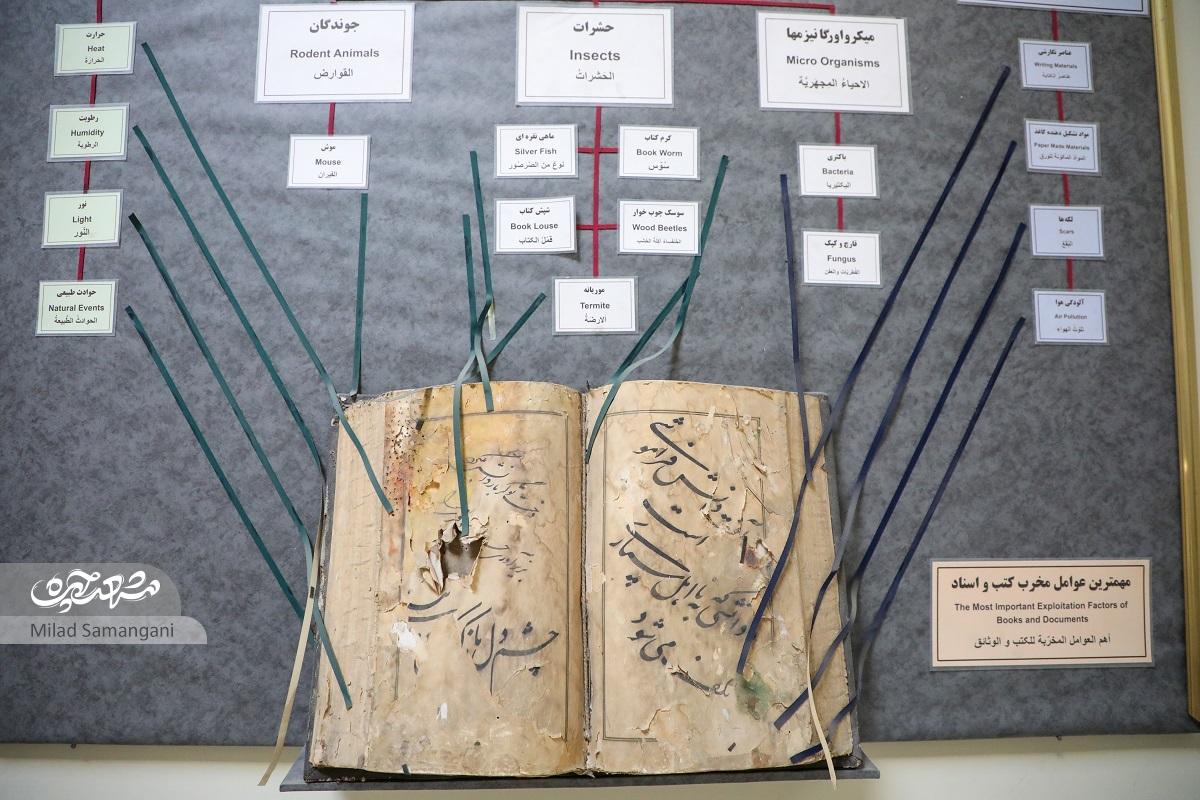 روایتی درباره روند آسیبزدایی از آثار مکتوب در کتابخانه آستانقدسرضوی روایتی درباره روند آسیبزدایی از آثار مکتوب در کتابخانه آستانقدسرضوی