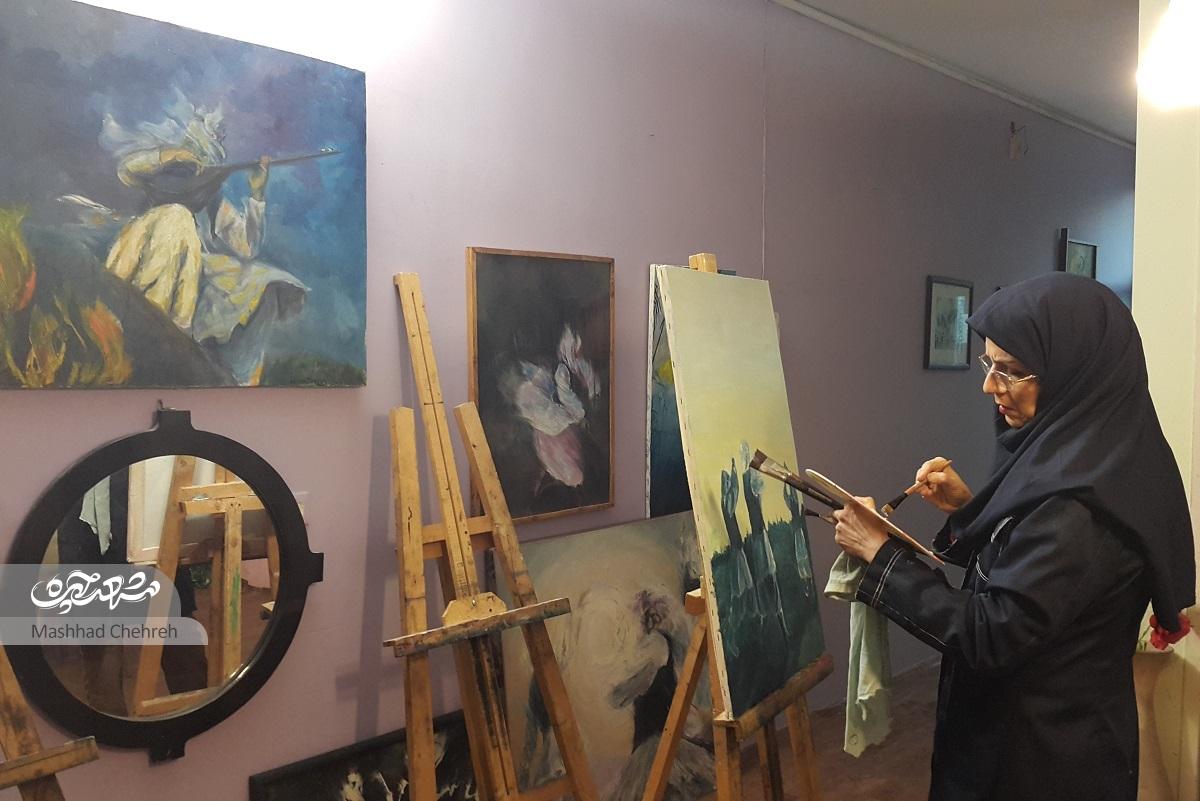 نقاشی زندگی پیامبر (ص) از آثار ماندگار نگین طاهری است نقاشی زندگی پیامبر (ص) از آثار ماندگار نگین طاهری است