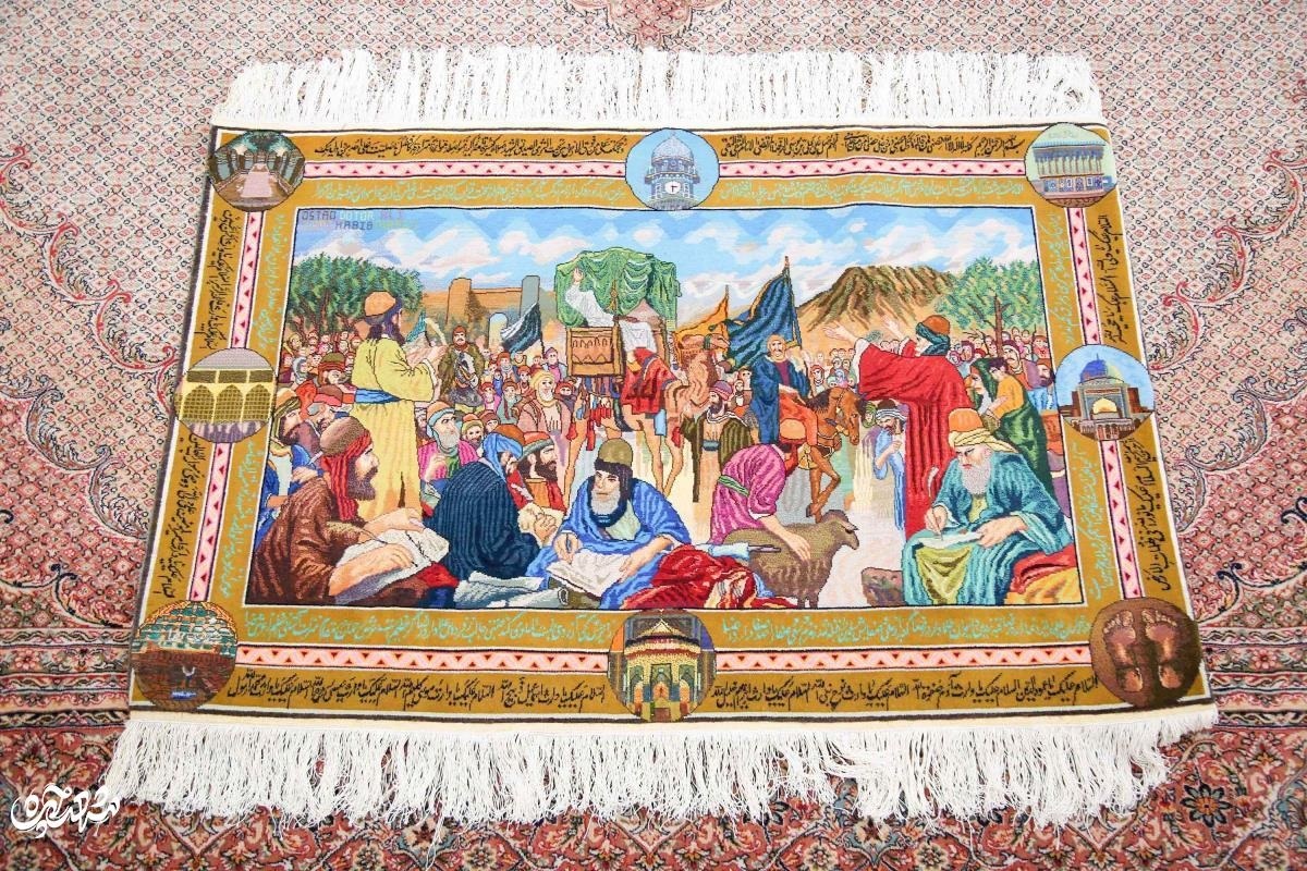 قالیچه «ایران» از آثار به یادماندنی استاد علی ذریهحبیبتبریزی است قالیچه «ایران» از آثار به یادماندنی استاد علی ذریهحبیبتبریزی است