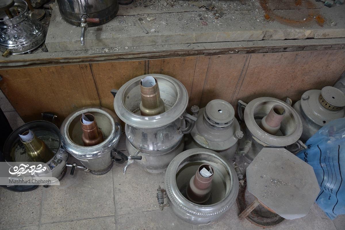 ابوالقاسم حاذقی سماور پناهندگان شوری را تعمیر می کرد