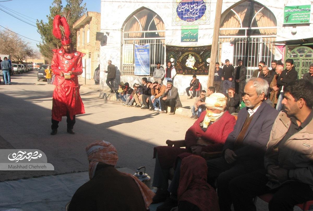 حمیدرضا غفاری شمر گروه تعزیه‌خوانی روستای گوارشک است