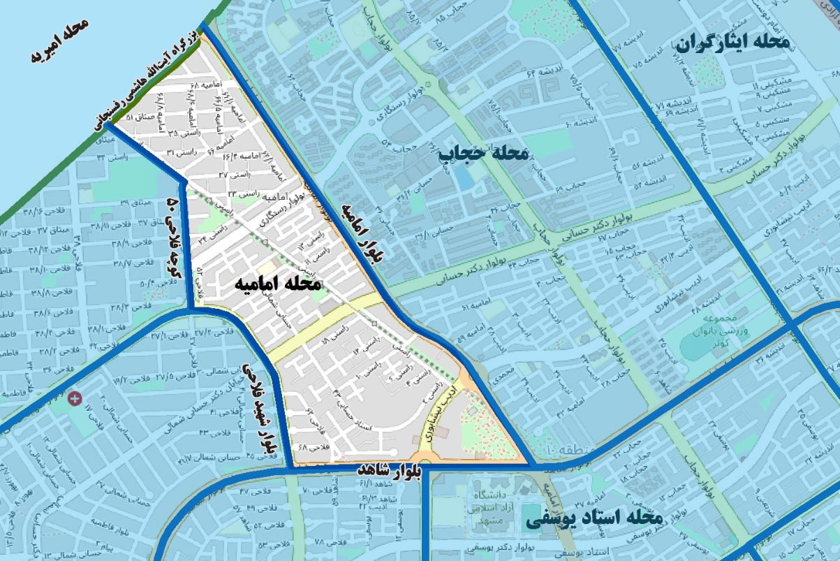 امامیه؛ پربوستان‌ترین محله قاسم‌آباد