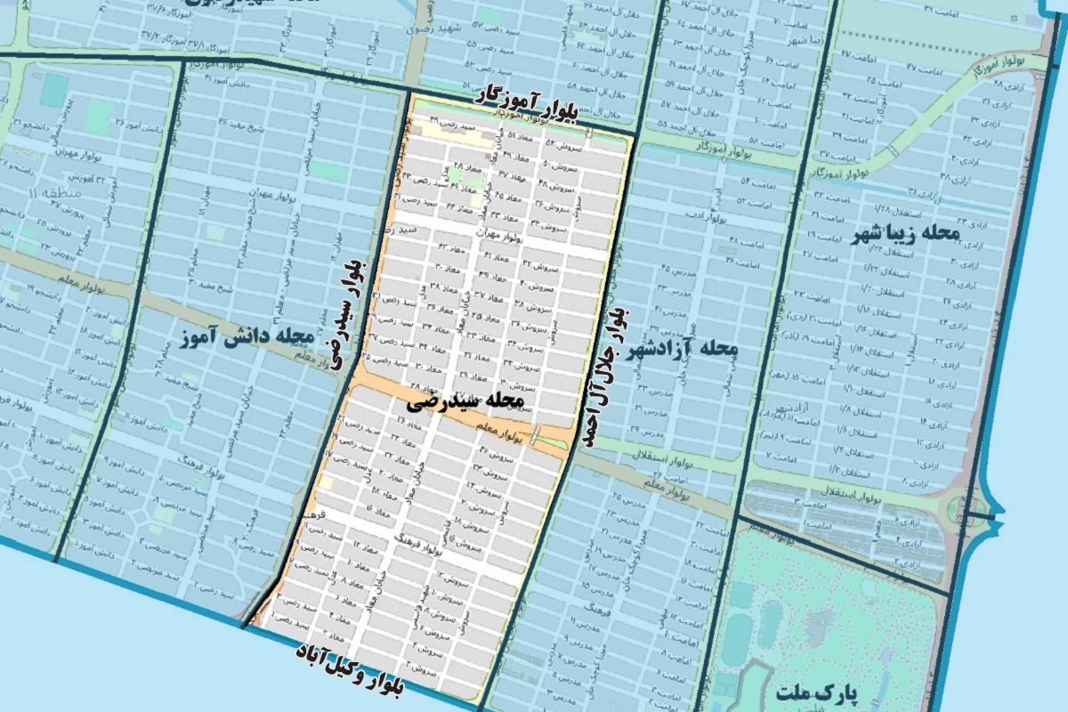 سیدرضی؛ محلهای با بافت متراکم سیدرضی؛ محلهای با بافت متراکم