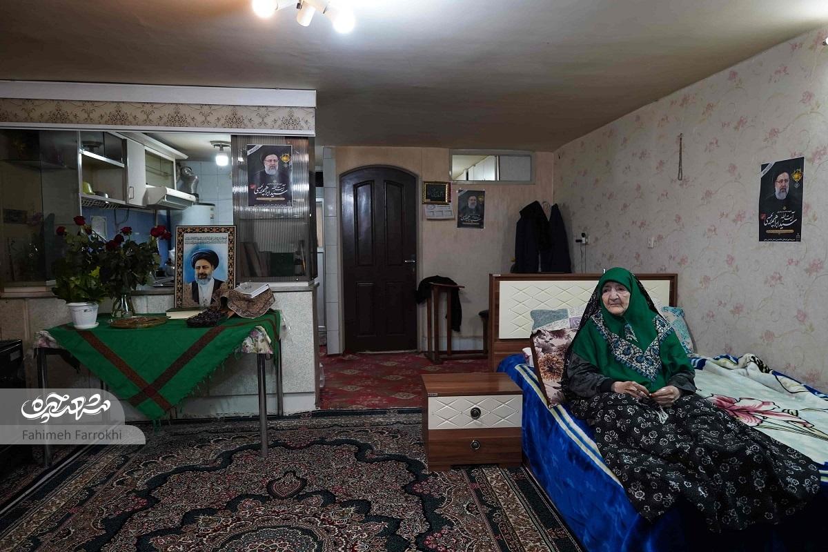 بی‌بی محله ایثارگران مادر رئیس جمهور بود