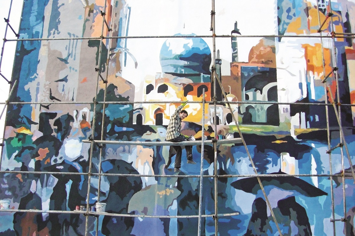 نقاشی جنگ بازتاب حسرت جاماندنم از قافله شهداست  نقاشی جنگ بازتاب حسرت جاماندنم از قافله شهداست