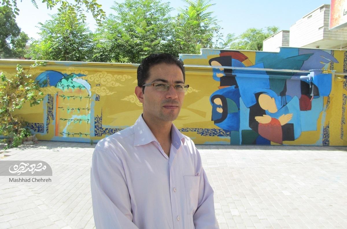 بسیاری از نقاشی دیواری‌های مشهد هنر سعید عمرانی است