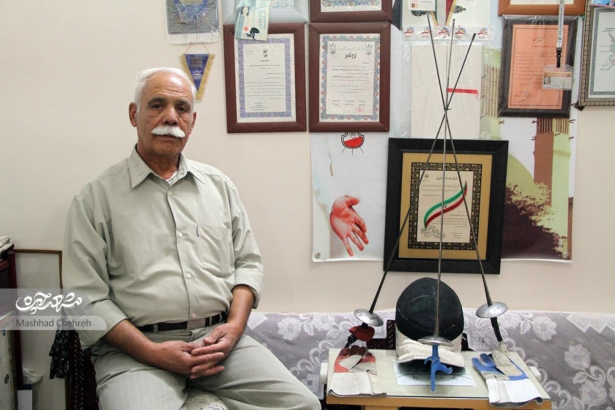 سیدصادق اقتصادی قدیمی‌ترین شمشیرباز مشهدی است