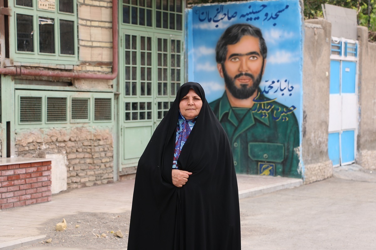 همسر مرحوم حیدری مادر هیئت در شهرک شهیدباهنر است