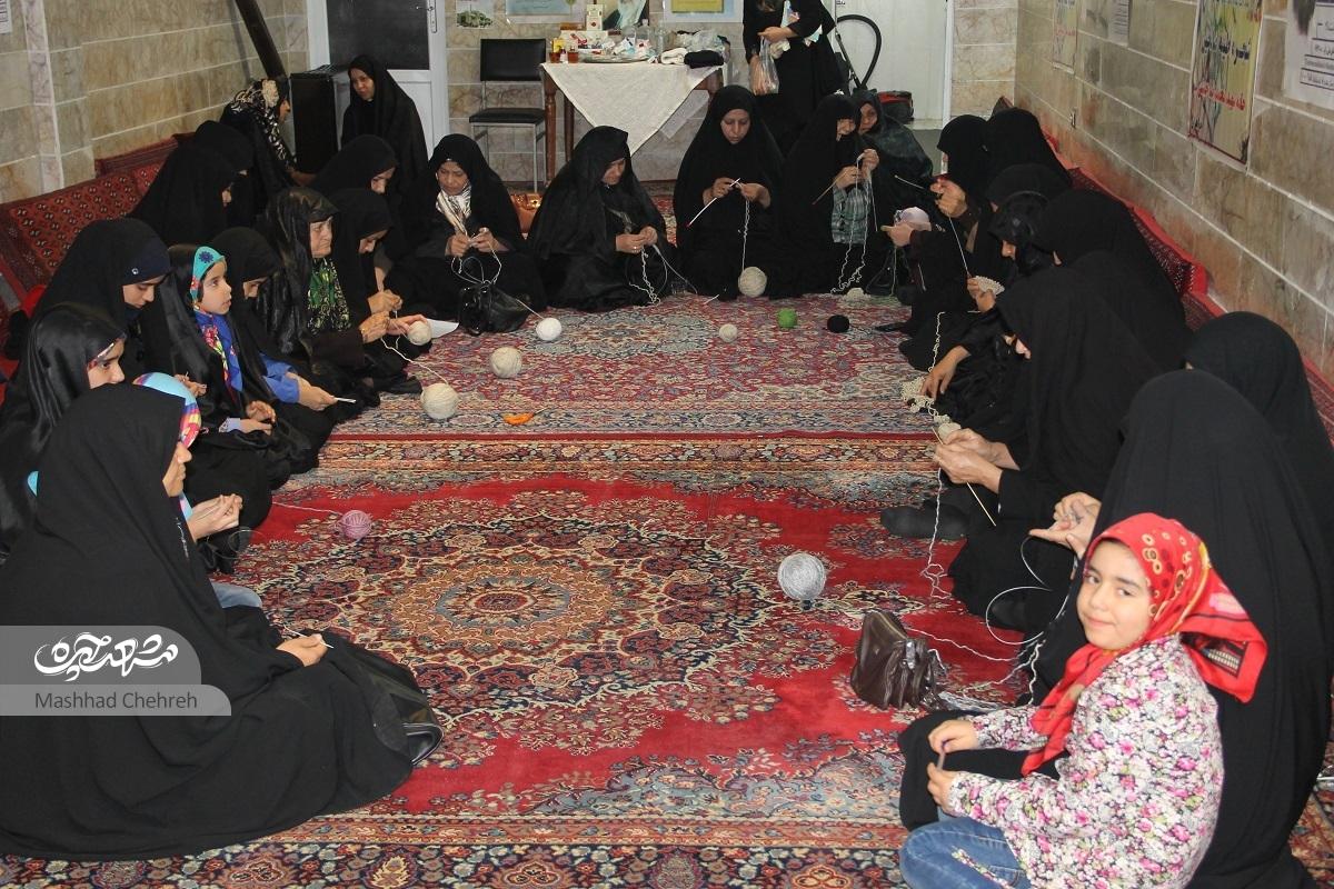 پذیرایی از زائران پیاده به سبک بانوان محله پروین اعتصامی
