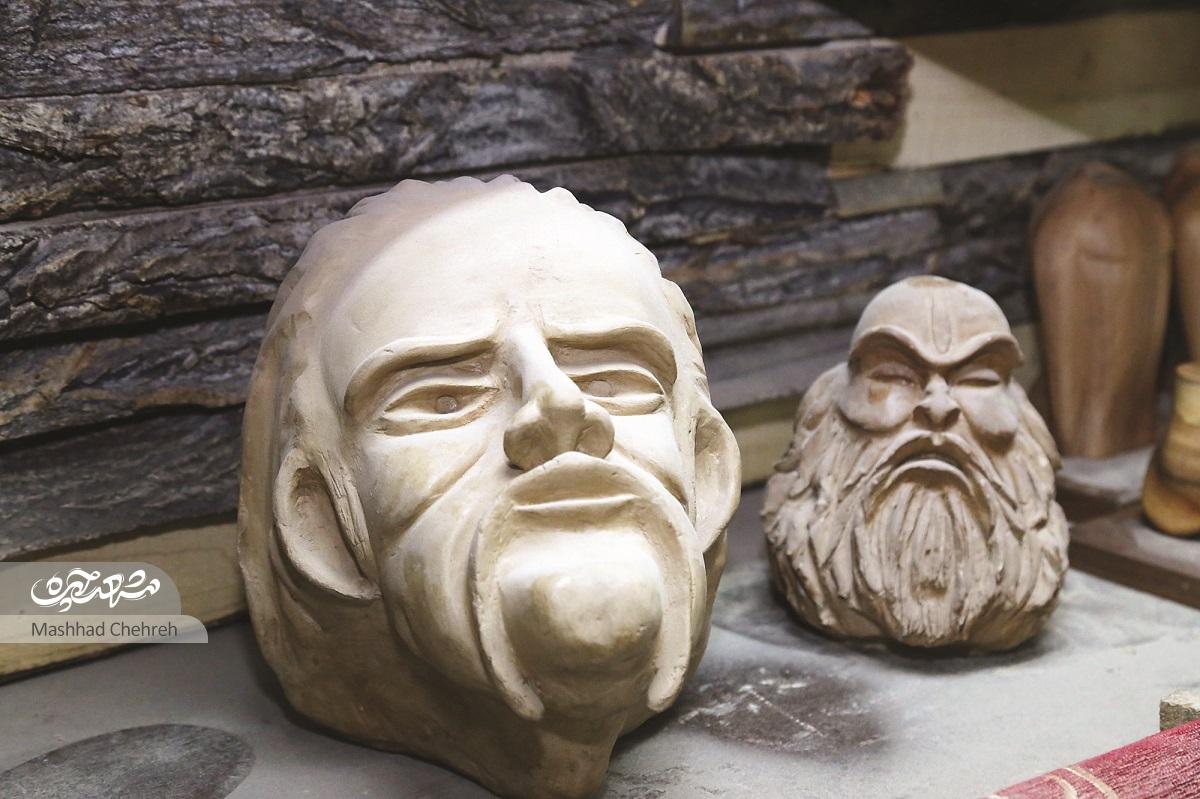 مجسمه‌های پیکرتراش محله آبکوه تا ینگه دنیا می‌رود
