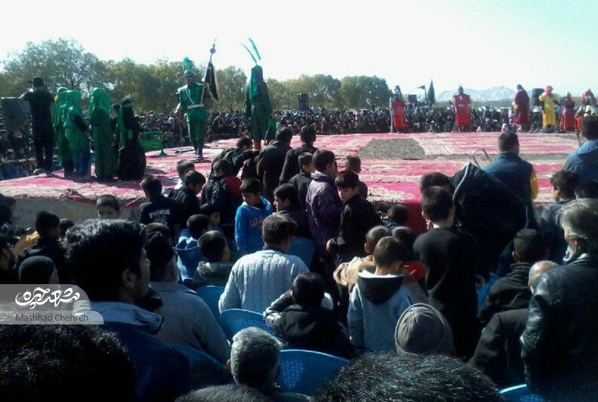 تقابل علمها در تعزیهخوانی محله طرق