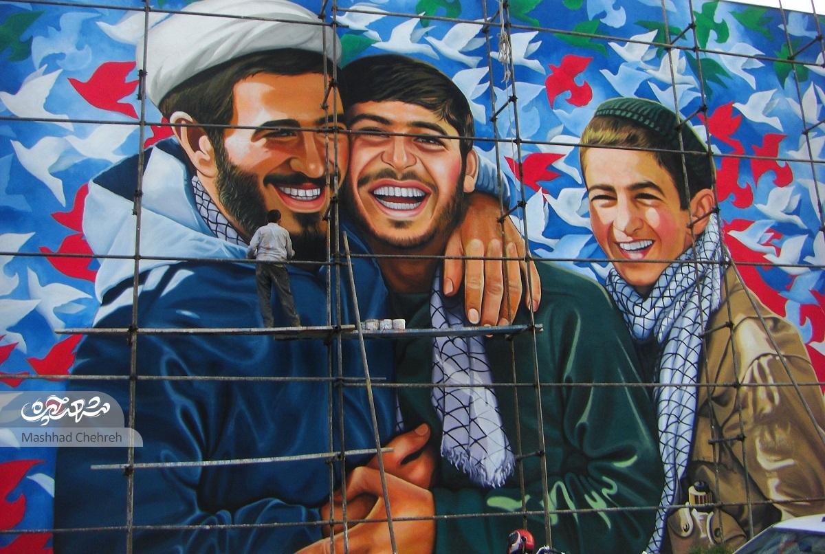احمد منصوب، هنرمندی که چهره هزار شهید را بر دیوار‌های شهر کشیده است