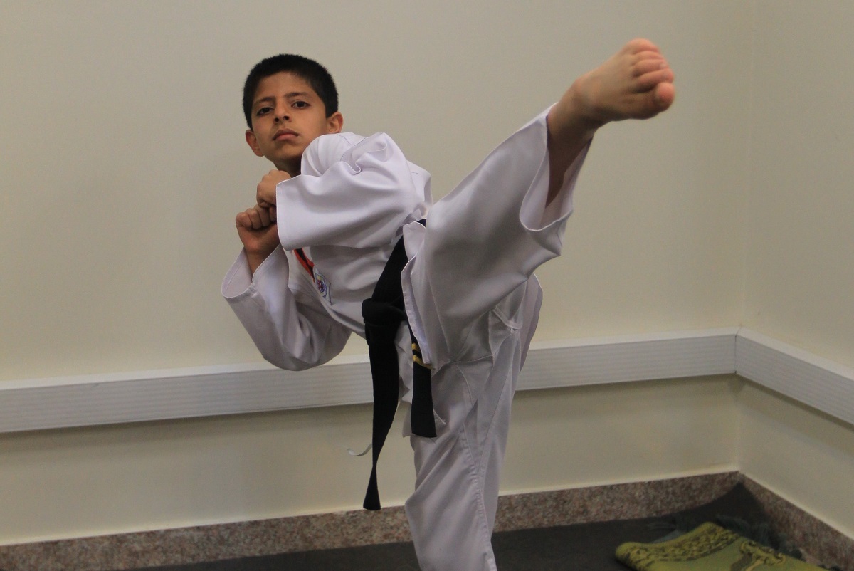 علی قدوسی قهرمان تکواندو استان است