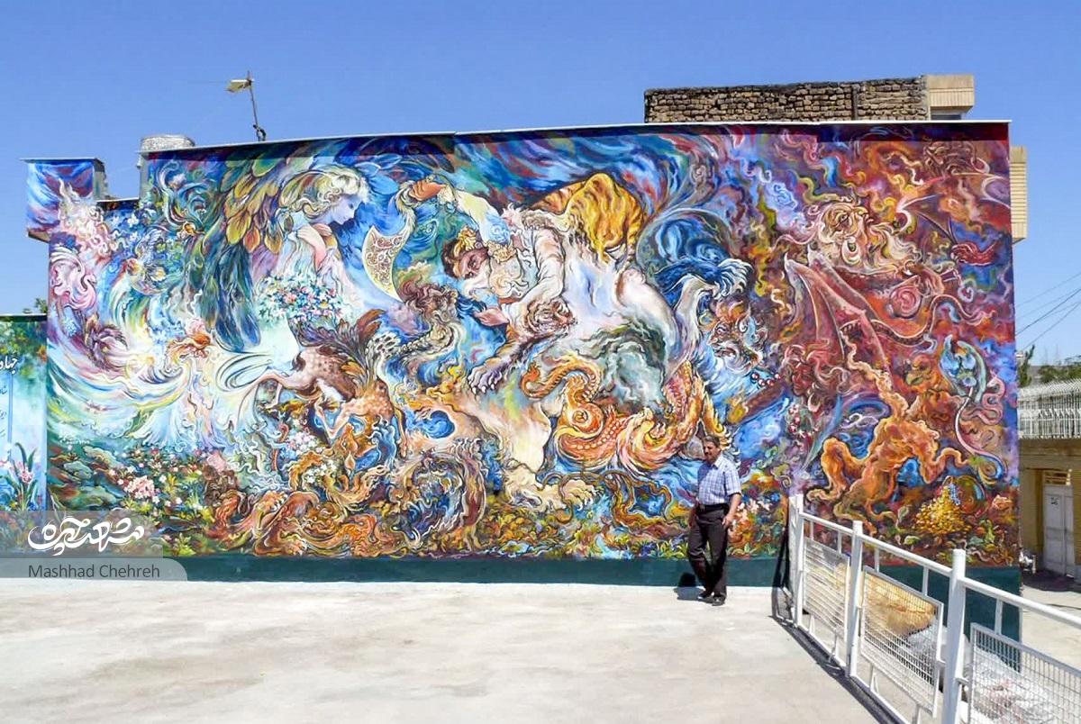 نقاشی‌های الهام‌دهنده سیدحسن هراتی در زمان جنگ و بعد از آن