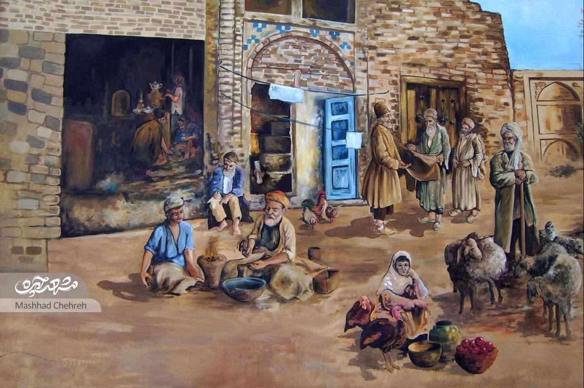 نقاشی‌های الهام‌دهنده سیدحسن هراتی در زمان جنگ و بعد از آن