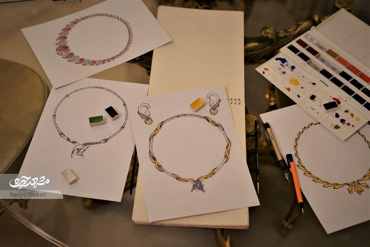 افسانه گوهرنیا در طراحی جواهر همواره در حال آموزش‌دیدن است