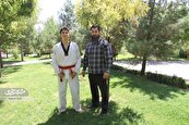 پدر و پسری رزمی‌کار، حریف تمرینی هم هستند