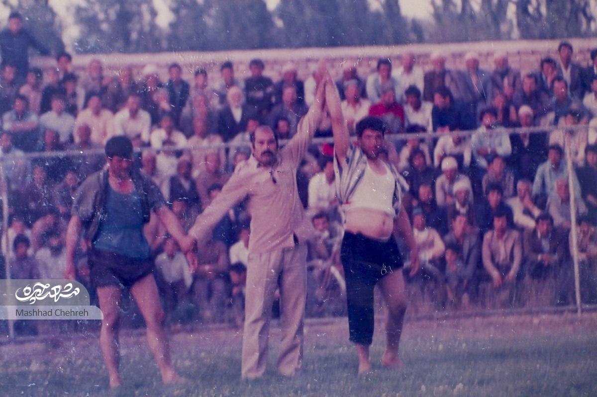 دلتنگی پهلوان پیشکسوت منطقه ما برای گود کشتی محله درویما با لباس چوخه قد کشیدیم