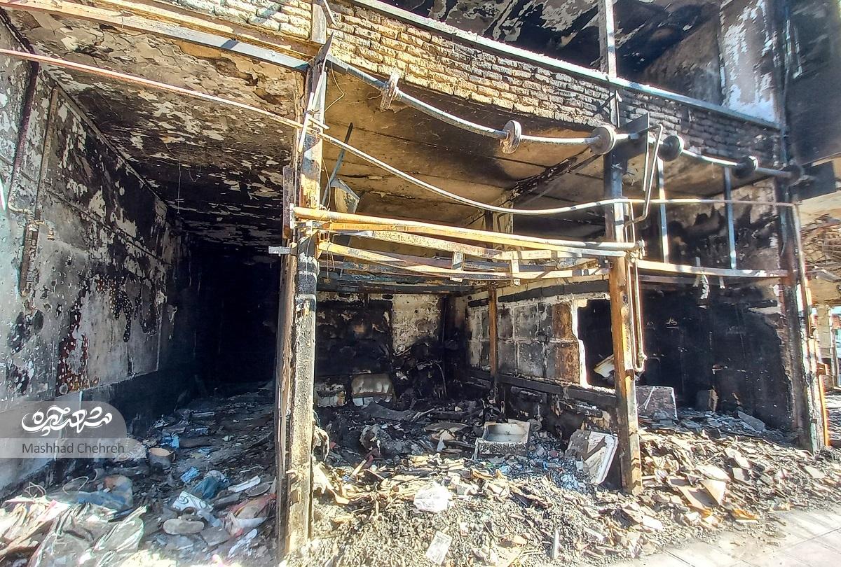 خسارت میلیاردی اغتشاشات روی دست کسبه بولوار مفتح خسارت میلیاردی اغتشاشات روی دست کسبه بولوار مفتح