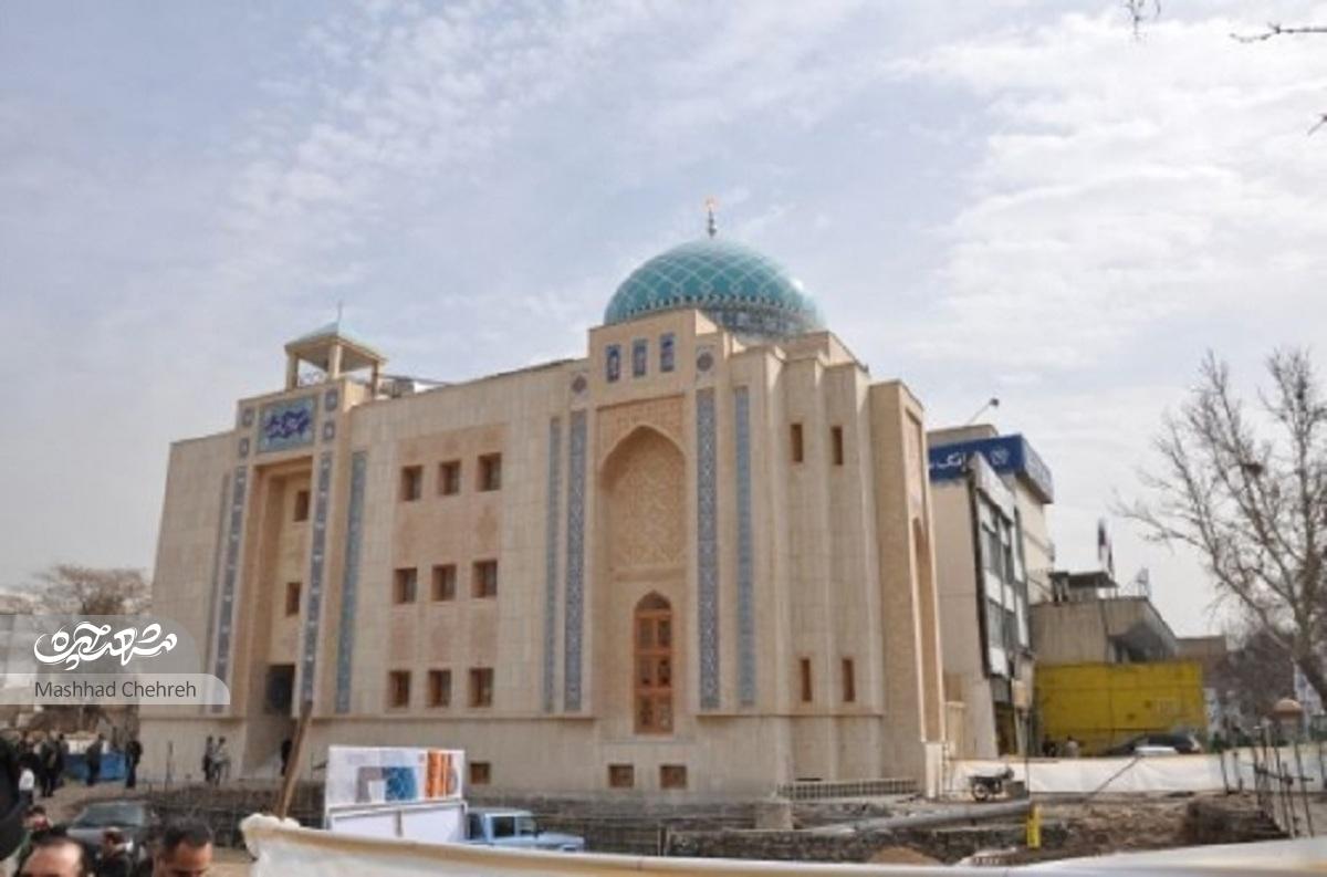 رد مصالح حرم مطهر رضوی در معماری مسجد حوض‌لقمان