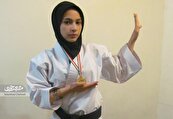 سمیرا جلیلی صادق کمربند مشکی و دان یک کاراته را دارد