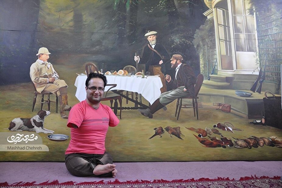 مصطفی شریعتی یک پا هنرمند است