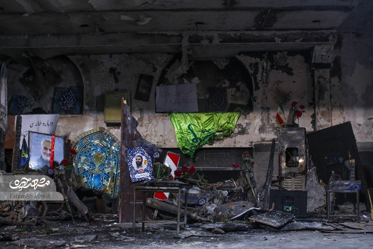 روایت بسیجی‌ها از شعله‌هایی که دیوار‌های مسجدالزهرا(س) را سوزاند