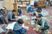 نونوار شدن قرآن‌های مسجد امام‌رضا(ع) با همدلی بچه‌های تلگرد