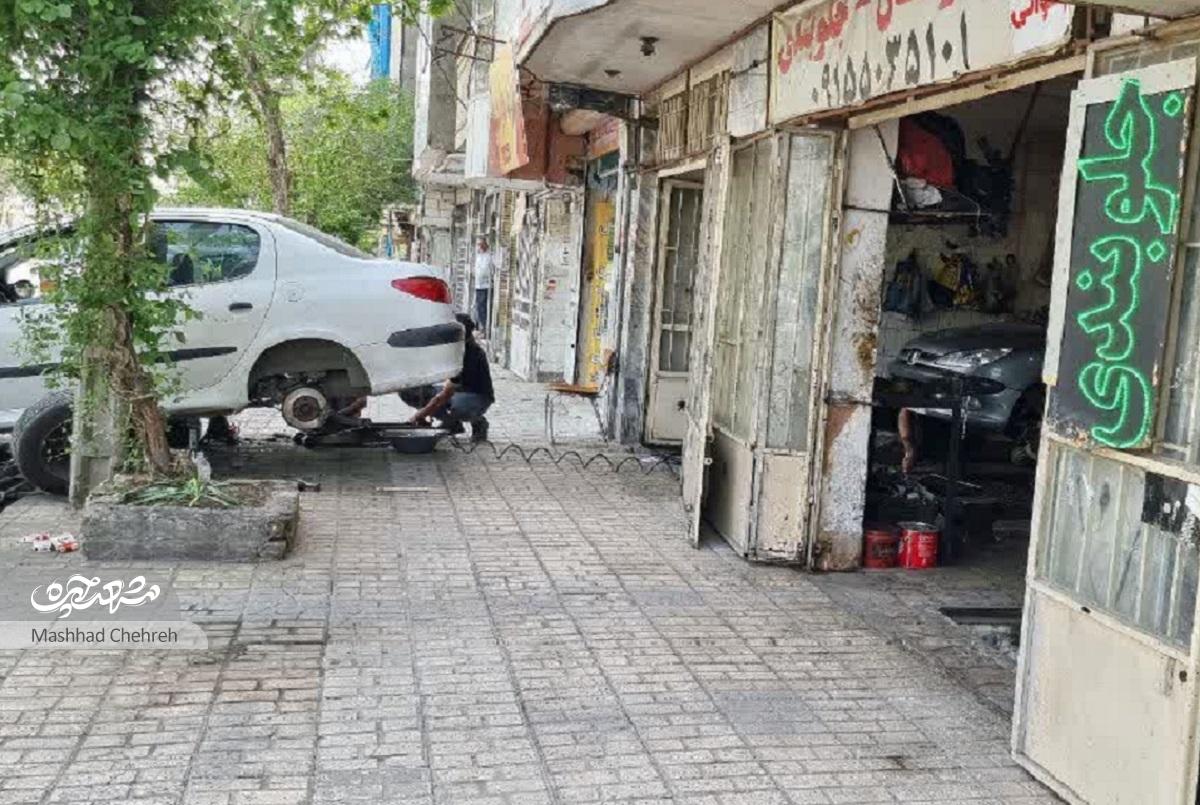 خوابگاه تاکسیها در محله آزادشهر خوابگاه تاکسیها در محله آزادشهر