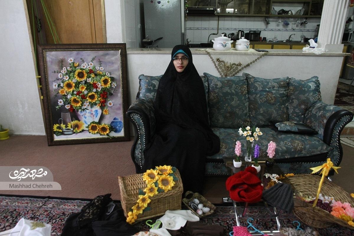 با سوزن‌دوزی به خودکفایی رسیدم