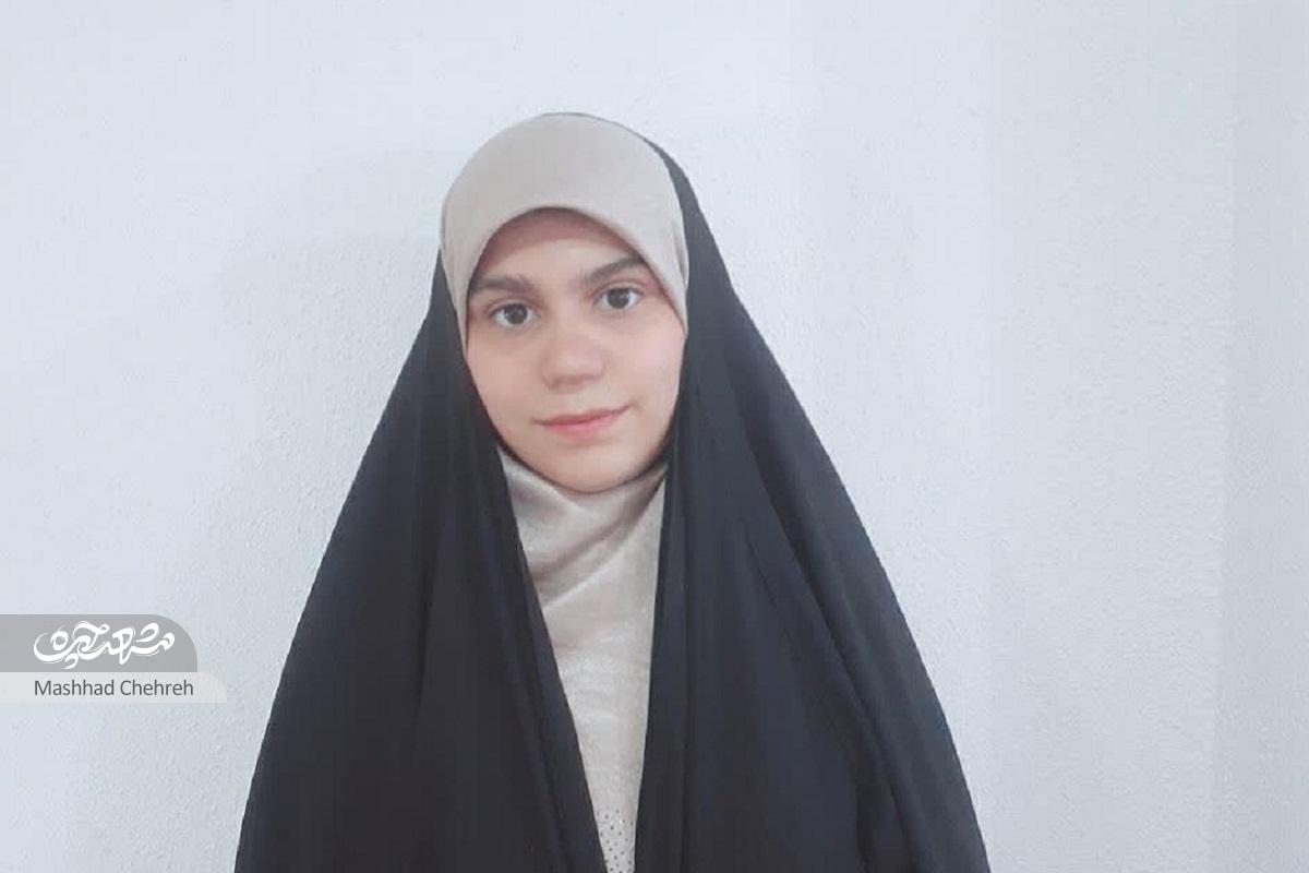 هانیه‌سادات حسینی‌ مداحِ ورزشکار محله امام‌رضا(ع)