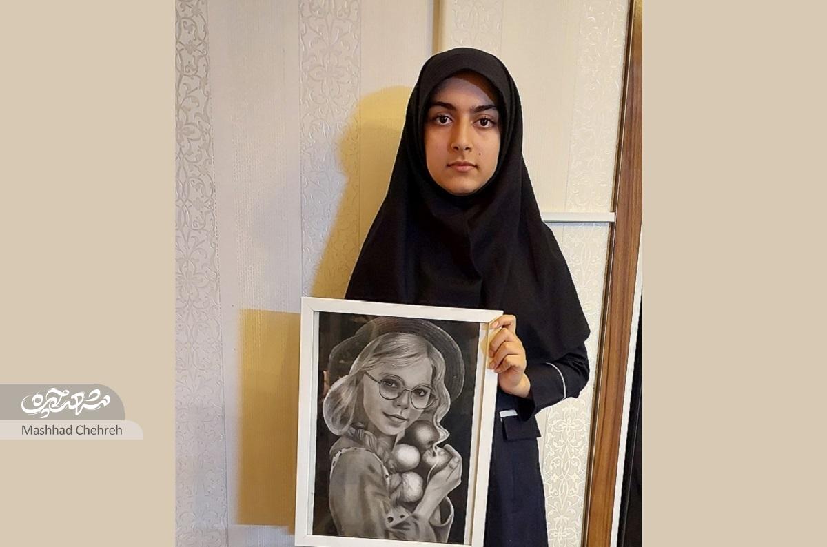 آیدا سلطانی با سیاه‌قلم‌هایش به جشنواره خوارزمی رفت