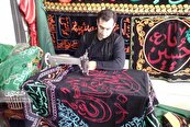 هنر کلیشه‌دوزی در خانواده دستمال‌چی موروثی است