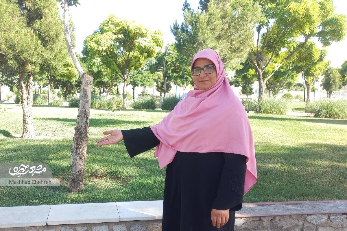 زندگی شهری اکرم صالحی با چاشنی طبیعت در سرافرازان