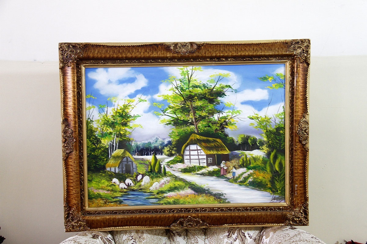 خواهران نقاش نحله جاهدشهر به همسایهها نقاشی میفروشند خواهران نقاش نحله جاهدشهر به همسایهها نقاشی میفروشند