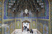 ایوان «تلگراف‌خانه» حرم رضوی نمایشگاه هنر اسلامی است