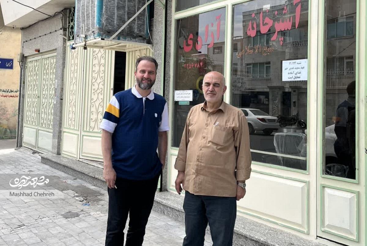 با حمید معصومیان در کوچه‌های تودرتوی خیابان افسر قدم زدیم و خاطراتش را مرور کردیمستون زرد ، نشانی یدا... شکسته‌بند بود